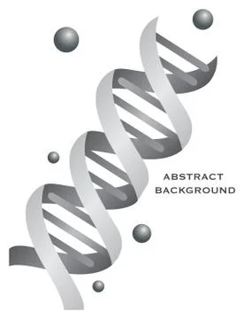 DNA Strand isolated on white background イラスト素材