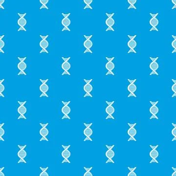 DNA strand pattern seamless blue 스톡 일러스트