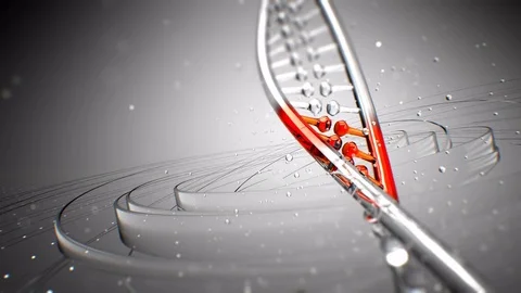 Dna strand structure seamless loopable animation 8k UHD Vídeo Stock 81555233