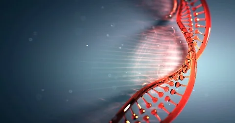 Dna strand structure seamless loopable animation 4k UHD Vídeo Stock 82500743