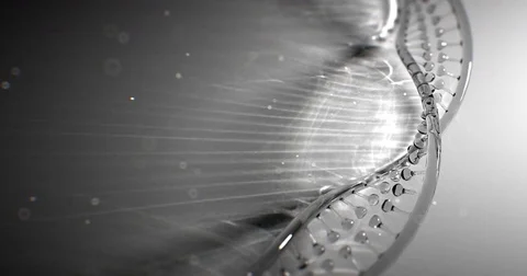 Dna strand structure seamless loopable animation 4k UHD Vídeo Stock 82500746