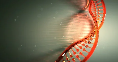 Dna strand structure seamless loopable animation 4k UHD Vídeo Stock 82500799