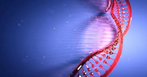 Dna strand structure seamless loopable animation 4k UHD Vídeo Stock 82500809
