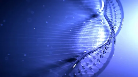 Dna strand structure seamless loopable animation 8k UHD Vídeo Stock 82501201