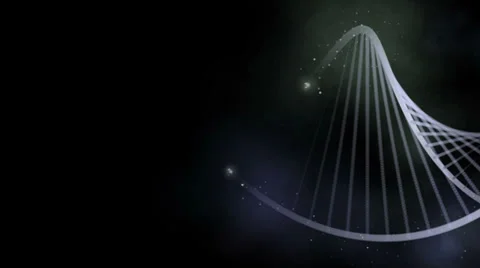 DNA Strand Stylized Concept Stock Footage 34045012
