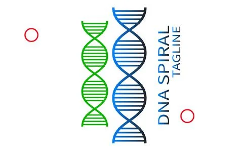 DNA strand symbol template vector icon illustration design. genetic and bio.. Stock Illustration