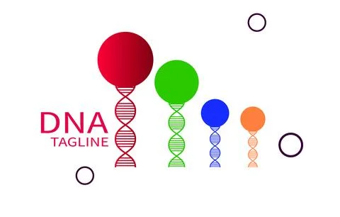 DNA strand symbol template vector icon illustration design. genetic and bio.. Stock Illustration