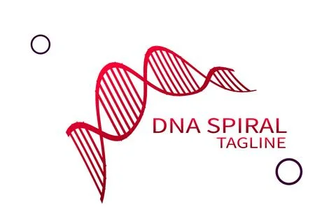DNA strand symbol template vector icon illustration design. genetic and bio.. Stock Illustration