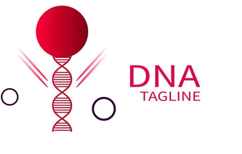 DNA strand symbol template vector icon illustration design. genetic and bio.. Stock Illustration