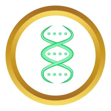DNA strand vector icon イラスト素材