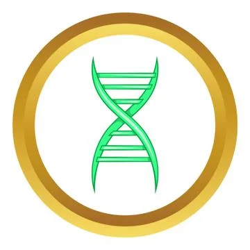 DNA strand vector icon 스톡 일러스트