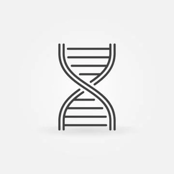 DNA strand vector outline icon イラスト素材