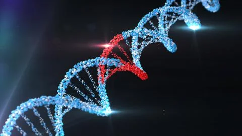DNA strands. 3D rendering Иллюстрация