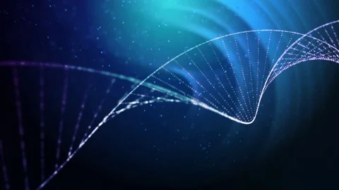 DNA strands are assembled from individual elements Stock Footage 71647853