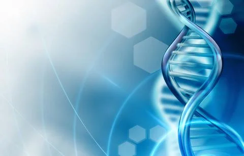 DNA strands background Abstract science background with DNA strands Copyri... Foto stock