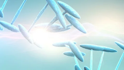 DNA Strands background Stock Footage 89786466