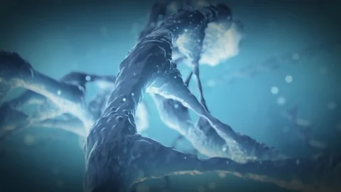 Dna Strands Blue Vidéo 115714304