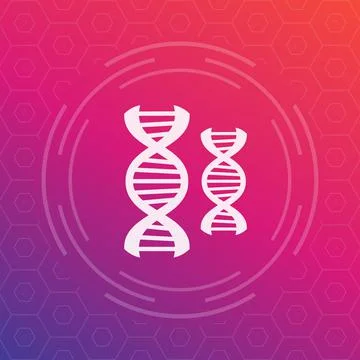 Dna strands icon Illustrazione stock