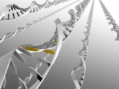 Dna strands Stock Illustration