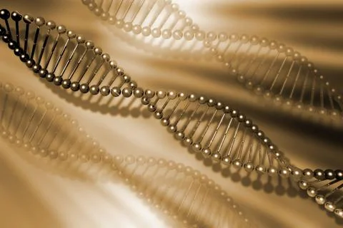 DNA strands Stock Illustration