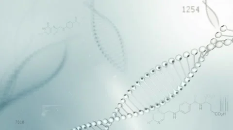 DNA string animation 動画素材 47932117