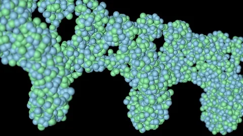 DNA-String, made from Particles Stock Footage 76824138