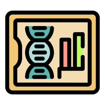 Dna structure and analysis displayed on a tablet, exploring genetic data イラスト素材
