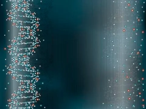 DNA structure in blue background Stock Illustration