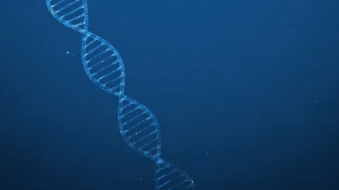 Dna structure on blue copy space background 動画素材 121176231