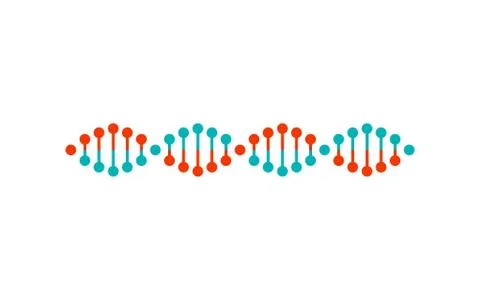 Dna Structure Colorful Poster Vector Illustration イラスト素材
