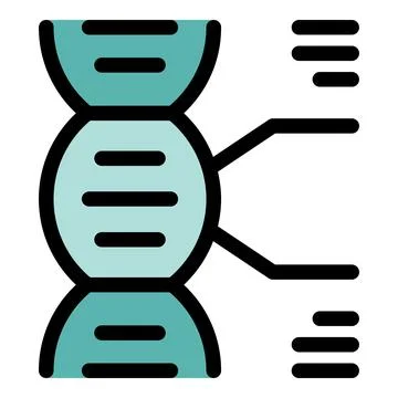 Dna structure connecting with lines representing genetic information flow イラスト素材