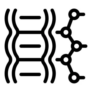 Dna structure connecting with molecule, genetic engineering concept Stock Illustration