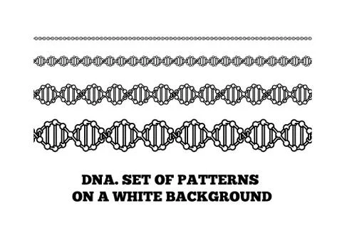 DNA structure. Deoxyribonucleic acid. Vector illustration on white 스톡 일러스트
