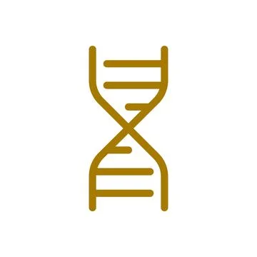DNA structure flat color ui icon Stock Illustration