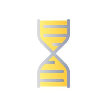 DNA structure flat gradient two-color ui icon 스톡 일러스트
