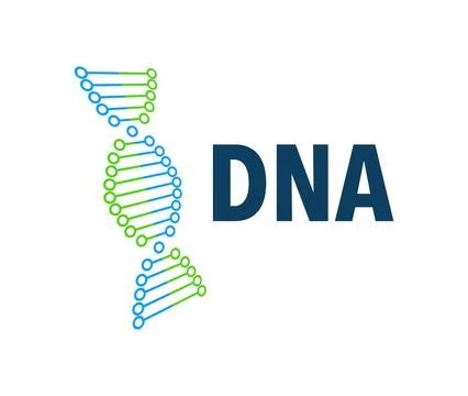DNA structure Icon set. Structure molecule and cell, chromosome. Genetic Illustrazione stock