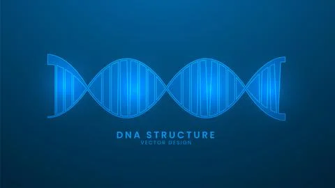 DNA structure information molecule. Healthcare and medicine concept. Vector.. Stock Illustration