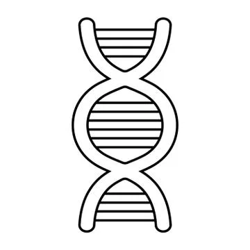 Dna structure line style icon vector design 스톡 일러스트