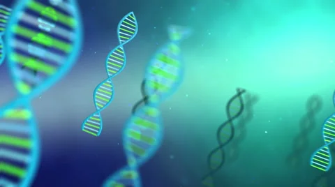 Dna structure model spiral full hd Stock Footage 45590152