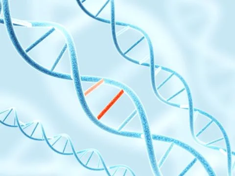 DNA structure with problem element 스톡 사진