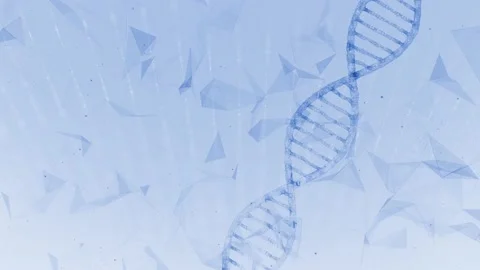Dna structure rotation on abstract bright background Stock Footage 143032454
