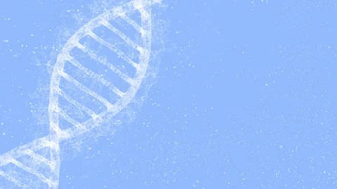 Dna structure rotation on bright blue background Vídeos de archivo 127328489