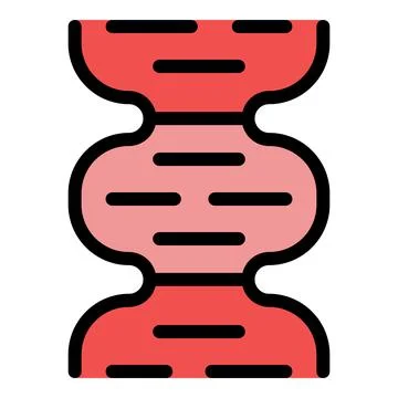 Dna structure showing nitrogenous bases connecting two strands イラスト素材