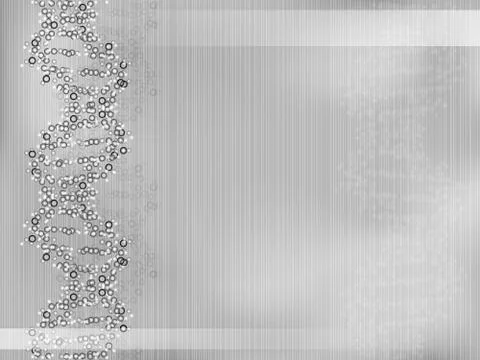 DNA structure in silver background Stock Illustration