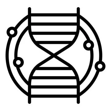 Dna structure surrounded by molecular connections representing genetic engi.. Illustrazione stock