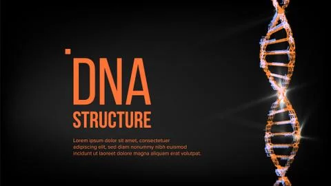 Dna Structure Vector. Digital Cell. Evolution Symbol. Illustration Stock Illustration