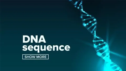 Dna Structure Vector. Science Background. Human Genome. Illustration 스톡 일러스트