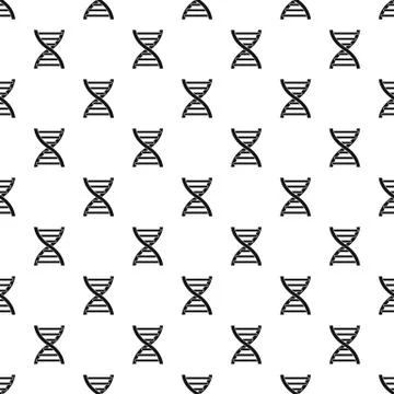 DNA symbol pattern, simple style イラスト素材