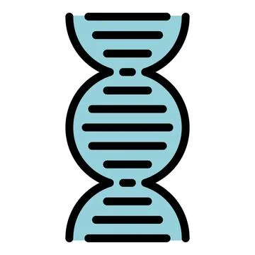 Dna system icon vector flat Stock Illustration