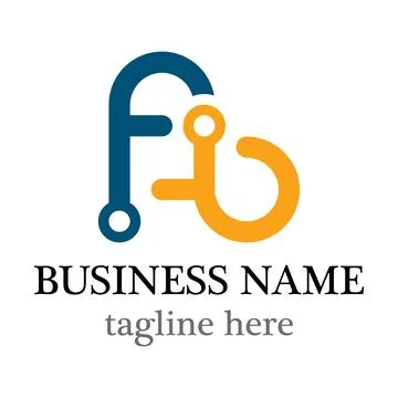 DNA Tech Logo Icon Design 스톡 일러스트